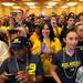 Michigan fans take photos and video during the Michigan Alumni Association pep rally at the Renaissance Atlanta Waverly Hotel in Atlanta on Friday, April 5, 2015. Melanie Maxwell I AnnArbor.com